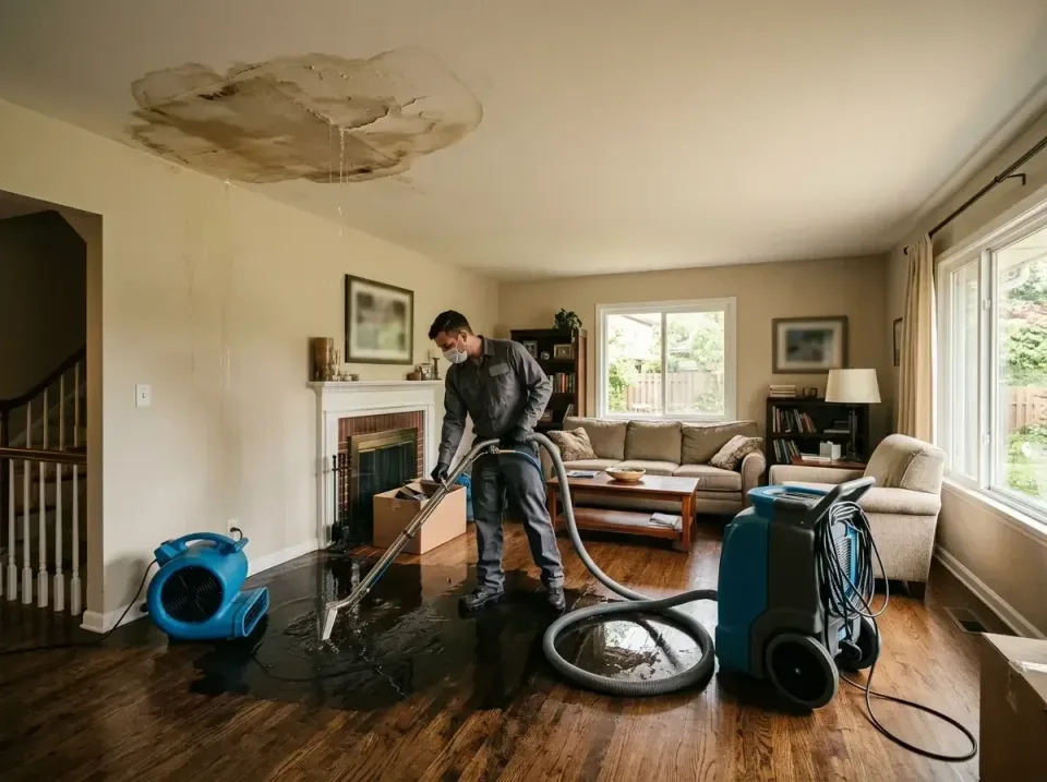 attic-pipe-burst-ceiling-drip-008 — frequently asked questions, Water Damage Restoration & Carpet Care in Warrensburg, MO